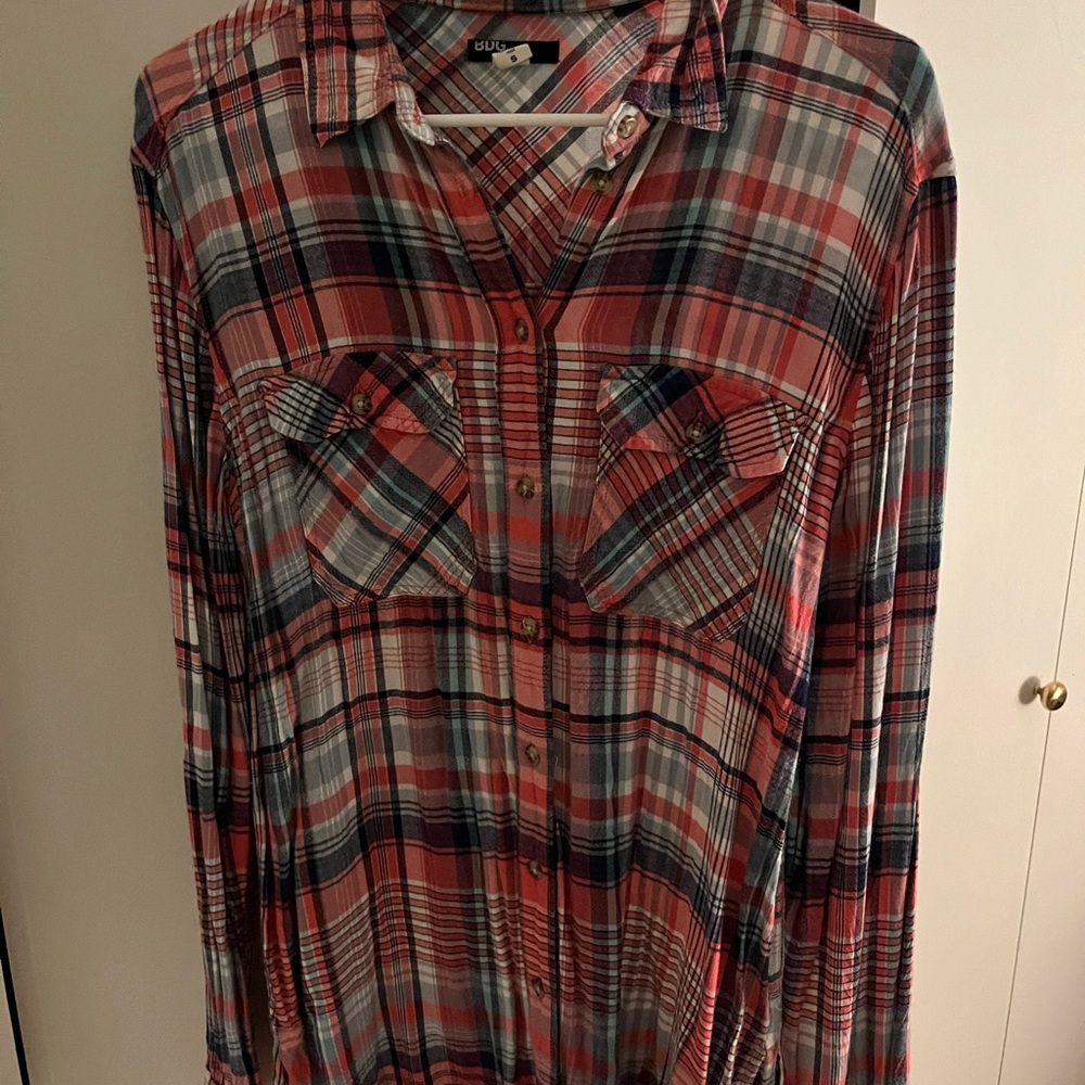 Flannel Button-Up Shirt - Picture 3 of 4